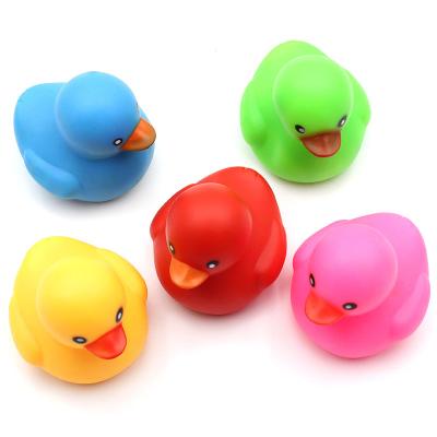 China Baby Single Bath Toy Esalink Vinyl PVC Color Toy Passage Duck Floating European American Standard Animal for sale