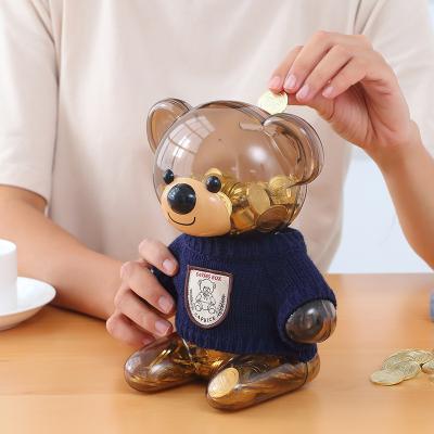 China Custom Cute Bear Coin Bank Promotion Bear Piggy Bank Bear Piggy Bank Custom Gift for sale