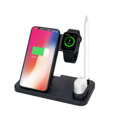 China Hot sale wholesale wireless source factory fast charging four-in-one multi-function wireless charger wireless charger for sale