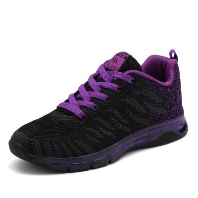 China Fashion\net surface comfortable\durable\breathable\lighted sports woven new air cushion flight running shoes Korean version of casual student women for sale