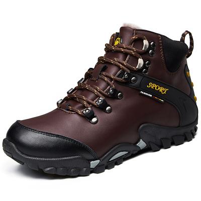 China Fashion\fleece new cotton boots outdoor men's warm casual hiking shoes comfortable\durable\breathable\lit snowshoes high top winter boots for sale