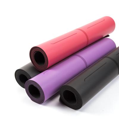 China Eco-friendly PU Superior Natural Rubber Wholesale Custom Printed Fashion Yoga Mats for sale