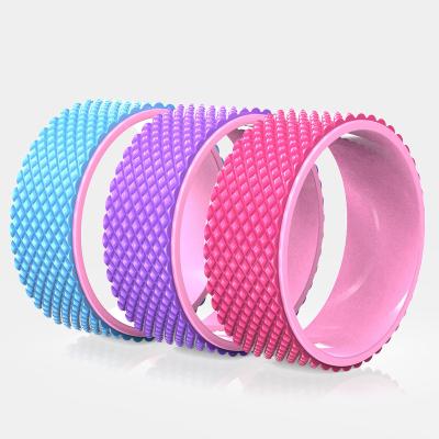 China Factory wholesale durable yoga wheel curvature artefact yoga circle dharma wheel novice yoga training wheel for sale