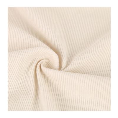 China New Breathable China Factory Promotion Design 2*2 Spandex Rib Fabric For Garment for sale