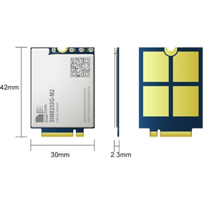 China 5G internal module SIM8202X-M2 is multiband 5G NR/LTE-FDD/LTE-TDD/HSPA+ module supports R15 5G NSA/SA for sale