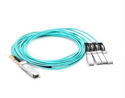 China QSFP28 SFP28 al cable óptico activo, enebro del cable de Blue100g AOC compatible en venta