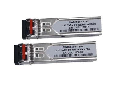 Chine Émetteur-récepteur de LC CWDM SFP, appui optique DDM d'émetteur-récepteur de 2.5Gb/S BiDi à vendre