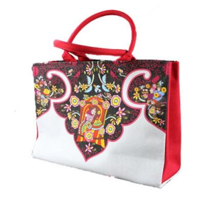 China Fashion Hot Sale Genuine Leather Lady Handbag Red Original Bag for sale