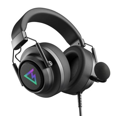 China hot new ST-09A Supra-Aural E-sports High-end Headphones Customized For Gamers 7.1 True USB RGB Port Detachable Microphone for sale