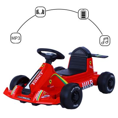 China USB Port Hot Sale Outdoor Children Toy Car/Kids Belt Toy Go Kart With Seat/Pedal Car for sale