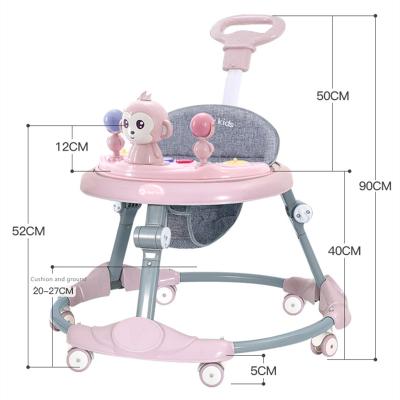 China Eco-Friendly Material 2021 Educational Multifunctional Learning Walking Toy Baby Walkers With Music for sale