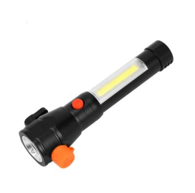 China Self-defense Camping Security LED Emergency Flashlight Telescopic LED Rechargeable Portable Powerful Battery for sale