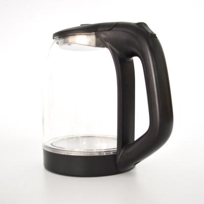 China wholesale price pyrex glass 1.8L pyrex glass 360 degree rotation low top transparent cordless electric kettle for sale