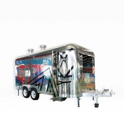 China Heat De-stressing Esan BZ5040 Stainless Steel Electrophoresis Structure And Body Anti-Rust Food Trucks Mobile Food Trucks CE Breeze Airflow Food Trailers For Sale for sale