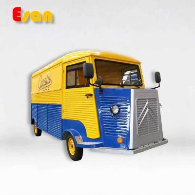 China Easy Operate Esan CT4800 Low Price Chinese Supplier Citroen Trailer Trucks Coffee Supply Truck With Design Kitchen for sale