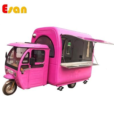 China Easy Operate Esan TC3800 CE Approved High Quality Food Trailers Solar Bike Food Cart Tricycle Food Cart for sale