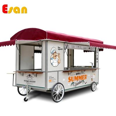 China Easy Operate Esan CE Approved Good Quality Low Price Roman Holiday Wholesale Mobile Food Trailer Food Trailer Food Trailer Car Retail Food for sale