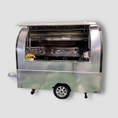 China Easy operate Esan mini trailer transportable food trailer tea cart foodtrailer small towable food trailer for sale for sale