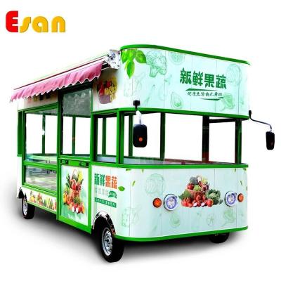 China Easy operate Esan CE approved mobile food van trailer restaurant customized high quality mobile electric trailers for sale