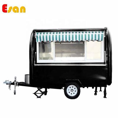 China Easy operate Esan China supplier wholesale fiberglass ready to go mini food trailer food trailer food truck for ice cream Mini16-28T for sale