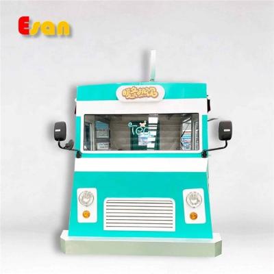 China Easy Operate Factory Sale Custom Design Colorful Fast Food Truck Mobile Food Cart Trailer For Milk Tea for sale