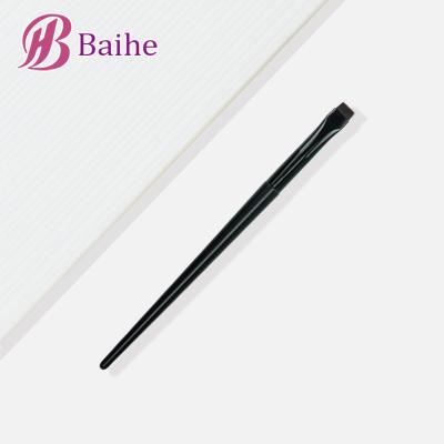 China Angular blush makeup wholesale fished wooden simple thin liner angled eye eyebrow angle eyebrow eyeliner brush fine brush private label brush for sale