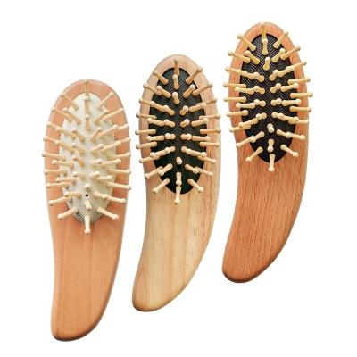 China For Home Use Eco Friendly Cheap Beauty Custom Bamboo Comb Custom Logo Hair Brush Bamboo Hair Tools for sale