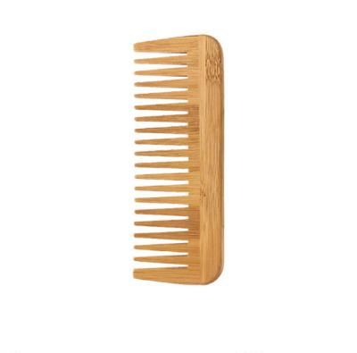 China For Home Use Professional Wide Tooth Custom Logo And Eco-Friendly Wooden Wide Tooth Comb Bamboo Hair Comb Printing Hair Brush for sale