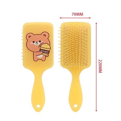 China For Home Use Baihe Home Hair Care Hanging Hole Comb Cute Cartoon Cushion Animal UV Printing Hair Brush for sale