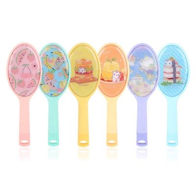 China For Home Use Baihe Beauty and Health Care Oval Printed Hair Brush with Plastic Handle and Hanging Hole for sale