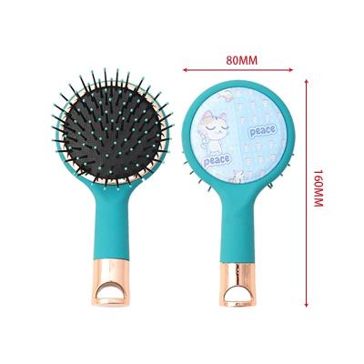 China For Home Use Baihe Hot Sale Custom Design Promotion Round Cushion Comb Detangle Hair Brush Hair Massager Brush for sale