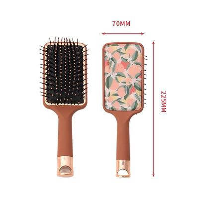 China For Home Use Baihe Health Care Eco-friendly Machine Plastic Printed Tooth Scalp Products Wide Natural Massage Comb Hair Brush for sale