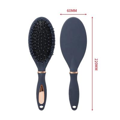 China For Home Use Wholesale Baihe Hair Extension Sweep Professional Pink Rubber Comb Oval Hair Brushes for sale