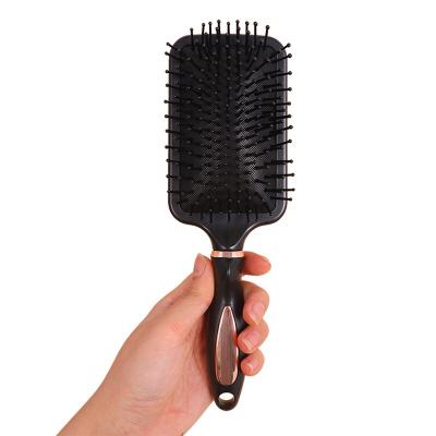 China For Home Use Baihe Custom Black Nylon Wet Hair Comb Detangler Large Size Hair Cushion Brush Hair Wet Comb Pin for sale