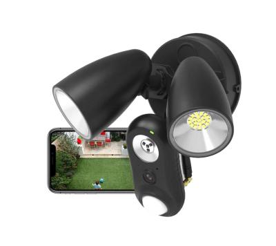 China Waterproof/Outdoor Wireless Garden Wall Light Spotlight Waterproof Motion Detected Smart Wifi Wifi Security pir Remote Control Camera HD 1920*1080 for sale