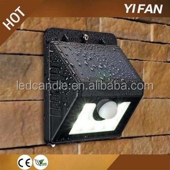 China Solar PIR Sensor Lamp, YF-SL005 Solar Powered Wireless Security Wall Light Motion Active Light 8Led Mode Wireless Waterproof 3 Mode Active Solar Sensor Led Garden Light for sale