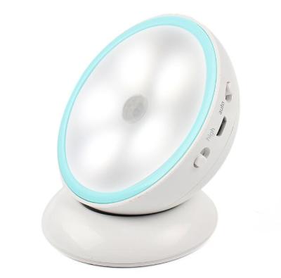 China 360 Degree Rotating Body Sensor Night Emergency Lights LED Motion Sensor Lamp Cabinet Battery Energy Saving Infrared Lighting for sale