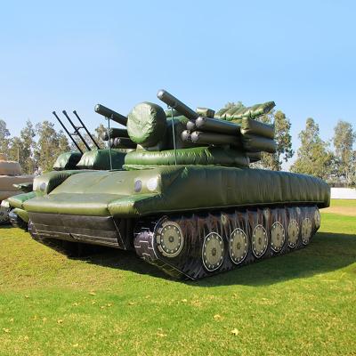 China Inflatable Model Inflatable Military Tank AD-129 Promotion Army Tank for sale