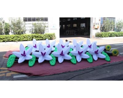 China Christmas Decoration Advertising Decoration Inflatable Lighting Flower With RGB LED Light for sale