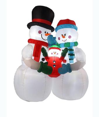 China Christmas Decoration Junrou 8ft Tall Christmas Inflatables , Inflatable Snowman Holiday Decorations CH-05 for sale