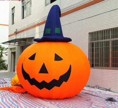 China Halloween Nylon Decoration Giant Inflatable Pumpkin With LED Light HD-30 for sale