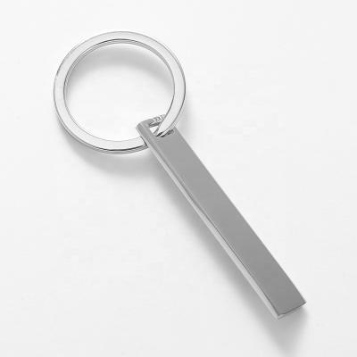 China Fashion LOORDON Stainless Steel Stock Wholesale High Quality Customized Blank KeyChains for sale