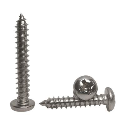 China Wholesale M2 M3 M4 PA Pan Head Stainless Steel Cross Recessed Round Self Tapping Screws Small Pan Factory Screws for sale