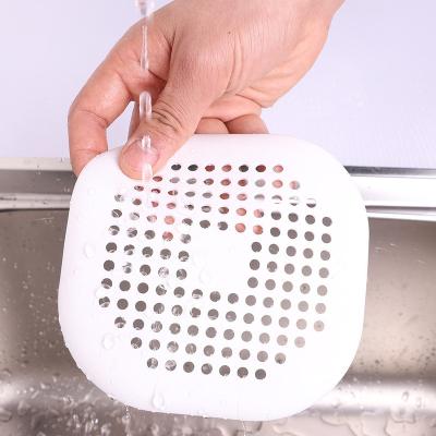 China Durable Modern Silicone Hair Catcher Drain Hole Cover Hair Stopper Shower Drain for Bathtub and Kitchen for sale