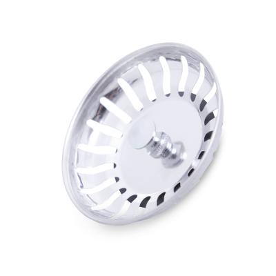 China Modern High Level Kitchen Sink Stainless Steel Drain Accessories Covers Sink Inlet Strainer for sale