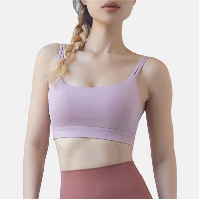 China Breathable Women's High Neck Breathable Sports Shockproof High Breasted Working Yoga Bra For Fitness Exercising Bra for sale