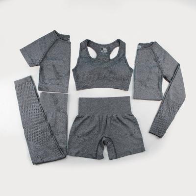 China Breathable Wholesale Custom Fitness Sports Factory Five Sets Running Outdoor Women's Sets for sale