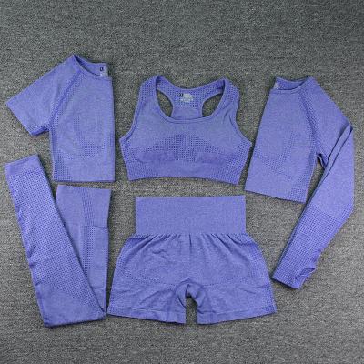 China Breathable Custom Wholesale Fitness Sports Factory Five Sets Running Outdoor Women's Sets for sale