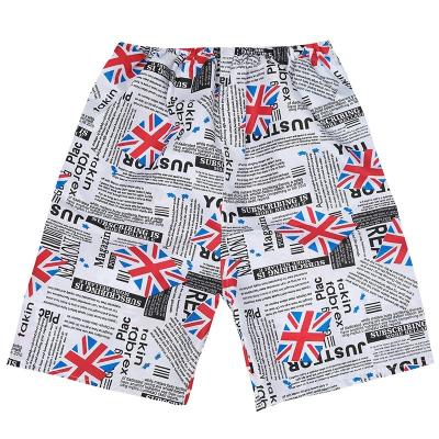 China Plus Size Printed Summer Shorts Mens Beach Pants Trousers Casual Coastal Polyester Sport Pants For Men for sale