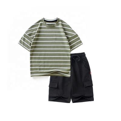 China Wholesale casual boys sports shorts summer sets summer Korean version of children's clothing the new short sleeve child suit for sale